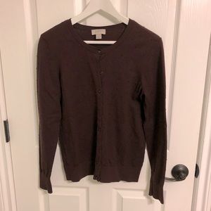 Loft Outlet Burgundy Cardigan